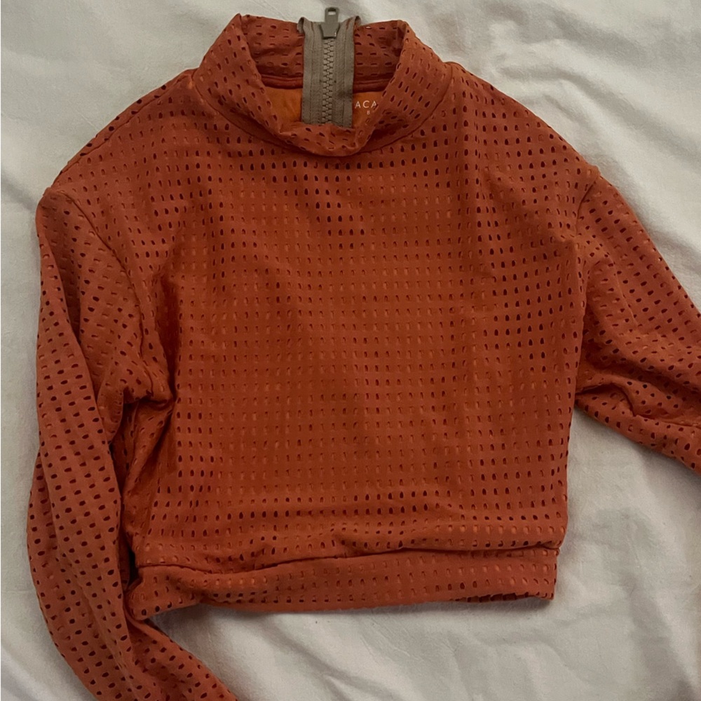 ACACIA LONG SLEEVE MESH TOP